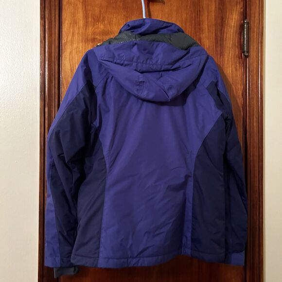 Columbia Jacket Cobalt Blue Omni Tech Waterproof Coat Womens Medium Ski Winter - Picture 13 of 14